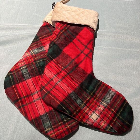 *SHIPS SAME DAY* Ralph Lauren Tartan Plaid Christmas Stocking - Picture 2 of 4